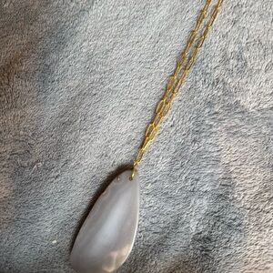 Hand Crafted Gold and Gray Necklace